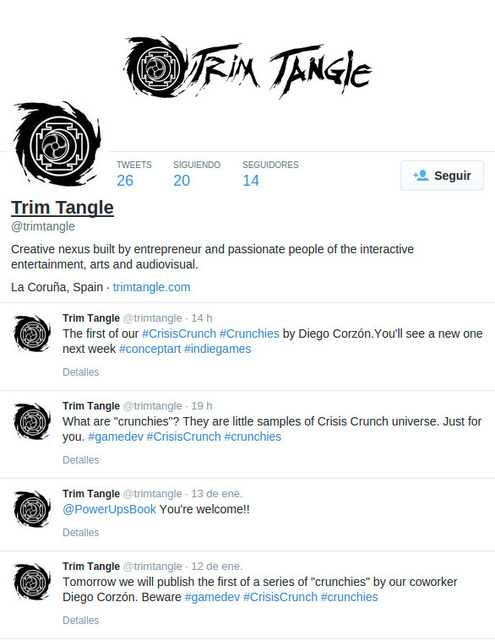 Trim Tangle Twitter Page