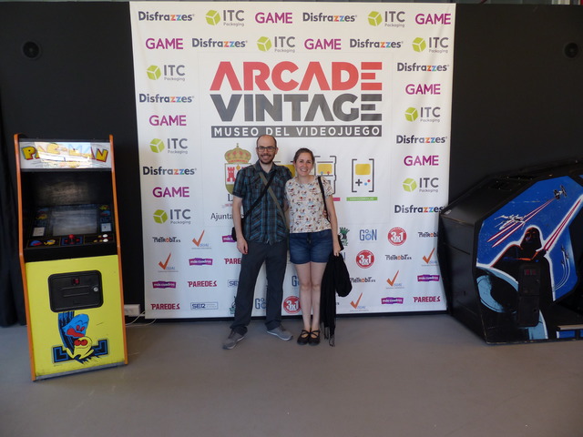 Nicolás and María at the Arcade Vintage Museum